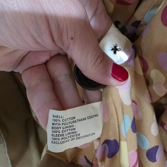 GAP Tan Trench Coat – Women’s Size L Classic Double Breasted Belted Jacket - Picture 8 of 12